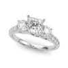 Tina 3 Stone Setting(Tina 3 Stone Diamond Ring 2841pc)