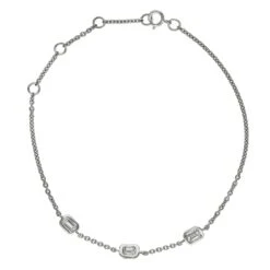 Tisha Emerald 3-Stone Bracelet(Tisha Emerald 3 Stone Bracelet 854)