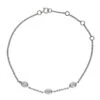 Tisha Oval 3-Stone Bracelet(Tisha Oval 3 Stone Bracelet 855) -NEWWORLD DIAMONDS tisha oval 3 stone bracelet for bracelet gemstone jewelry 1