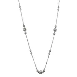 Trilogy Station Necklace - 9.0Ctw.(Trilogy Station Necklace 453879)