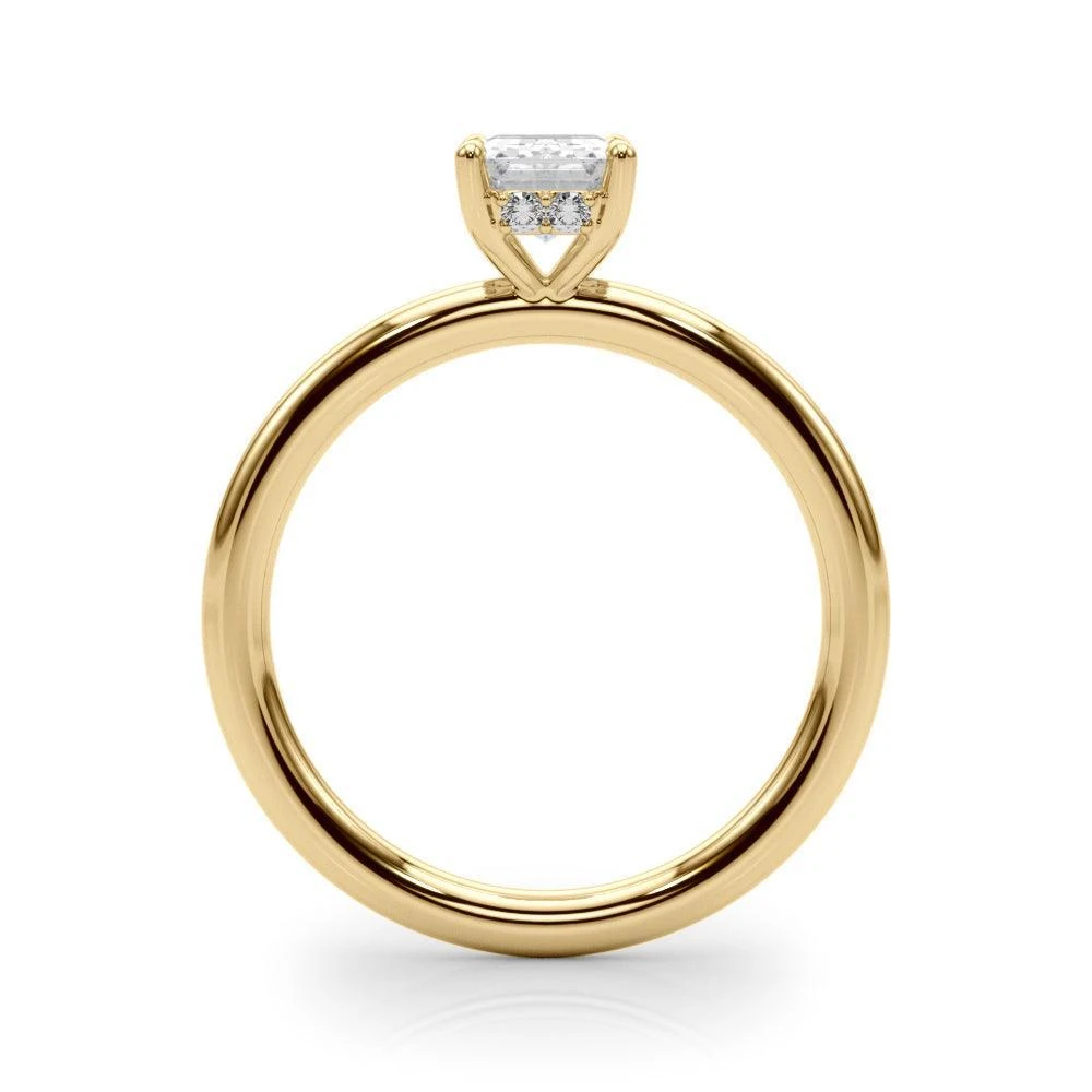 Vintage Elizabeth Emerald Engagement Ring 1.0 Ct IGI Certified(Vintage Engagement Ring 2873) 4 Vintage Elizabeth Emerald Engagement Ring 1.0 Ct IGI Certified(Vintage Engagement Ring 2873) - Image 2