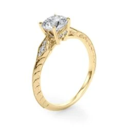 Vintage Lana Engagement Ring 1/2 Ct IGI Certified(Vintage Engagement Ring 2882) -NEWWORLD DIAMONDS vintage lana engagement ring 12 ct igi certified for ring gemstone jewelry 5