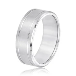 Wesley Band(Wesley Wedding Band 2721) -NEWWORLD DIAMONDS wesley band for ring gemstone jewelry 4