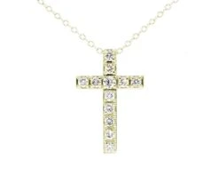 Zion Pendant - 1/2Ctw(Diamond Cross Pendant 261782) -NEWWORLD DIAMONDS zion pendant 12ctw for pendant gemstone jewelry 7